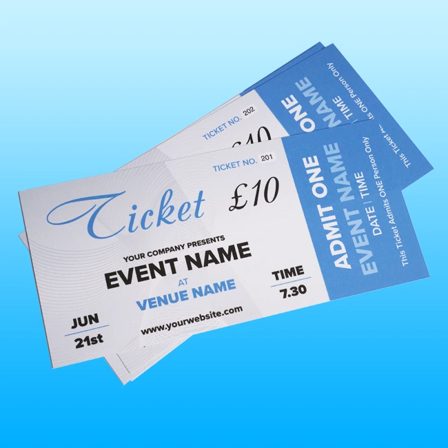 Tickets Printing Leamington SPA