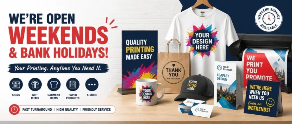 Weekend Printing Service Leamington SPA